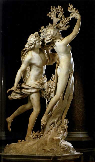 statue of Apollo and Daphne