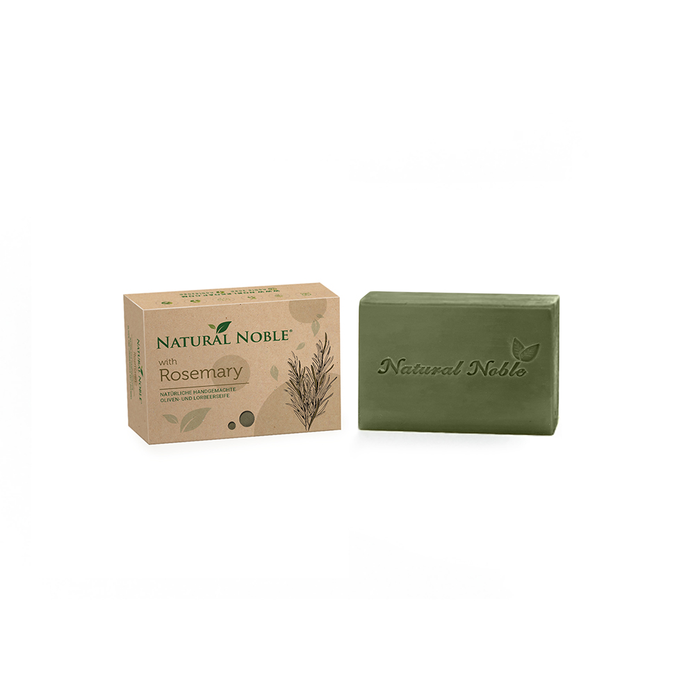 Natural Noble rosemary olive and laurel Aleppo handmade vegan soap